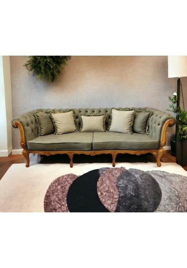 Avangard İtalyan Chester Koltuk Takımı Yeşil