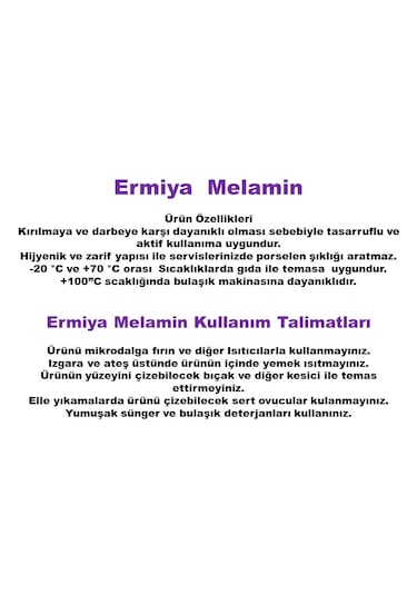 Ermiya 12 Ad Çerezlik Sosluk Meze Tabağı Melamin