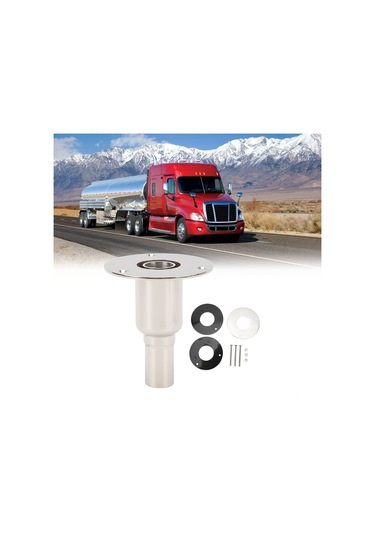 Lemestar 316 Paslanmaz Çelik Gemi Exhaust Bağlantı Elemanı - 22mm Boru Soketi, Siyah Yalıtkanlı, Deniz Ortamı İçin Dayanıklı