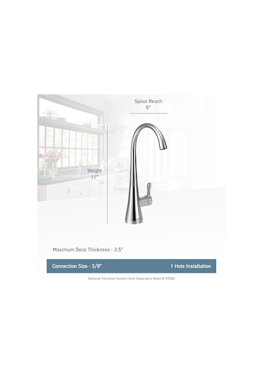 Moen S5520bl Sip Geçişli Soğuk Su Mutfak İçecek Bataryası Opsiyon Diğer