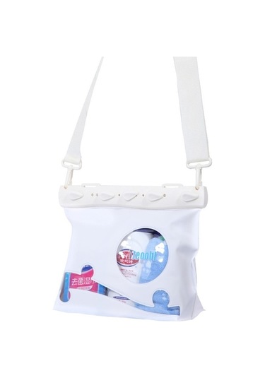 Tteoobl Tek Omuzlu Çapraz Askılı Drifting Dalış Çantası Su Geçirmez Çeşitli Eşya Saklama Çantası, Beden: Büyük Beyaz Çok Renkli Çok Renkli