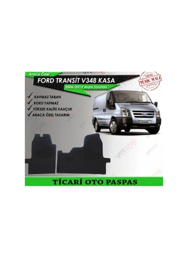 Ford Transit V347-348 Kasa 2006-2013 Için Uyan Kauçuk Rulo Paspas