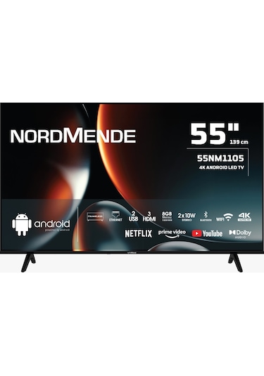 Nordmende 55NM1105 55" Frameless 4K Ultra HD Android Smart LED TV