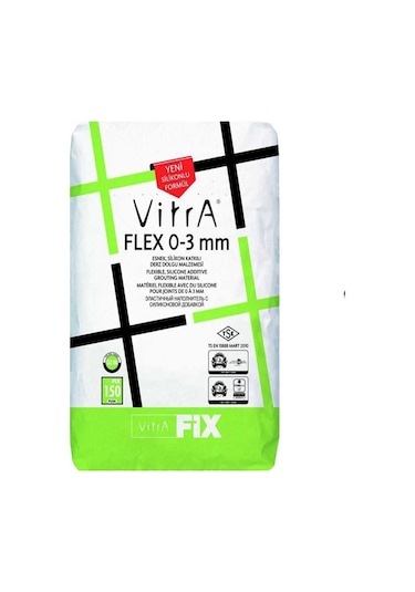 VitrA VitrAfıx Flex 0-3 Mm Buz Gri 20 Kg F24302120