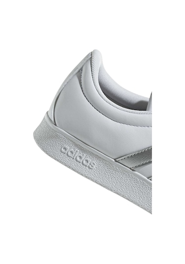 Adidas Vl Court Base Beyaz Kadın Sneaker Beyaz-gumus Beyaz - Gümüş