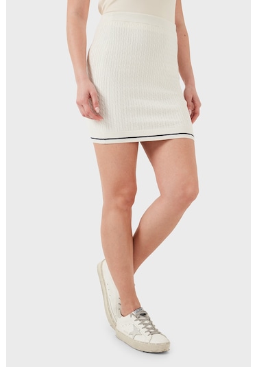 Calvin Klein Bayan Etek Lv047f364g Yas Krem Krem