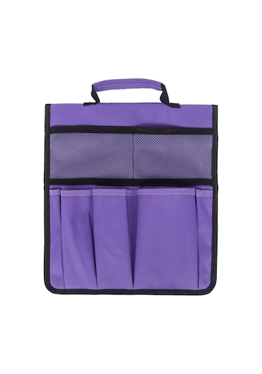 Padalink Mor Bahçe Aletleri Saklama Çantası - Taşınabilir, Katlanabilir Ve Kollü Bahçe Gereçleri Depolama Çantası Mor