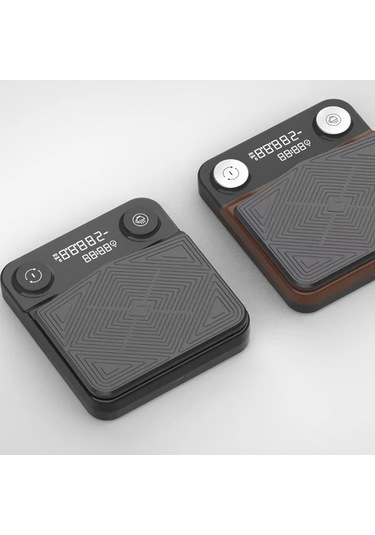 Oldfriend Siyah 3kg Dijital Kahve Terazisi Zamanlayıcılı Usb Şarj Led Tare Mutfak Ölçek Siyah