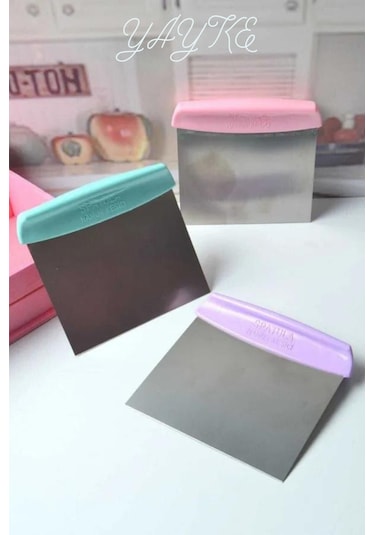 Yayke Çelik Hamur Kesme Ve Kazıma Spatulası Karışık