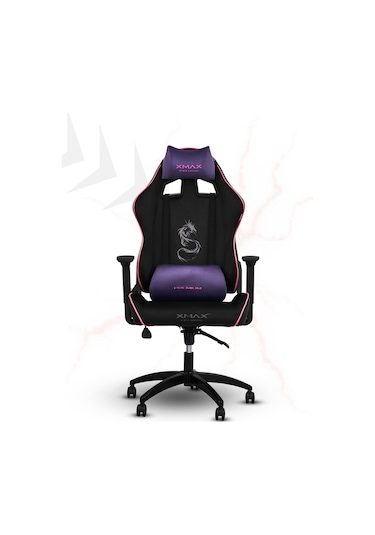 Rio Balerion Terletmez Kadife Kumaş Siyah Gaming Oyuncu Koltuğu - 10 Siyah