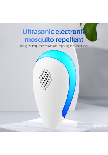 Hallow Ultrasonik Fiş Çok Fonksiyonlu Haşere Kovucu Beyaz 6 Paket