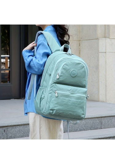 Tcherchi Öğrenciler ve Gezginler İçin Çok Cepli ve Hafif Sırt Çantası Mavi