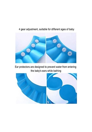 Bebek Banyo Şapkası Mavi Mavi