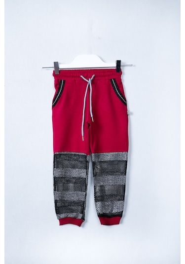 AYMERAVM - Altı Fileli Eşofman Alt - MŞL2138GA Fuşya