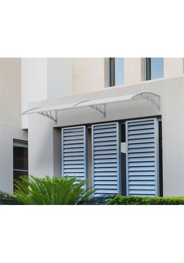 Kapı Üstü Pratik Sundurma 300 X 100 Cm Gri Gri