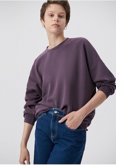 Mavi - Lux Touch Mor Sweatshirt 168837-70635 Mor