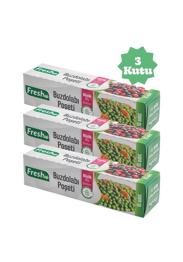 Buzdolabı Poşeti Büyük Boy 3 Kutu