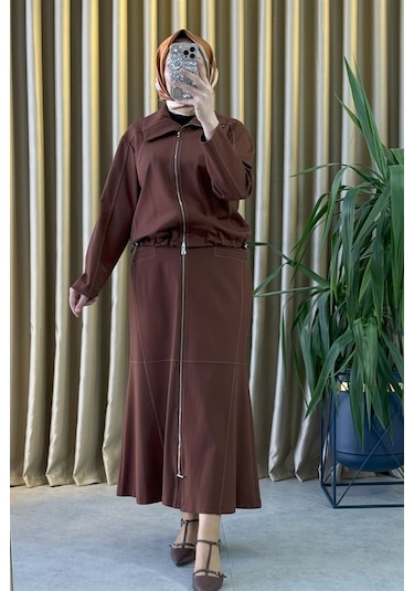 Misswhence 38201 Etekli Takım Taba Çok Renkli