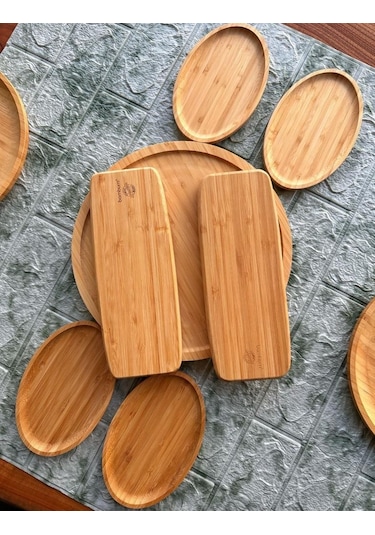 Atbyhome Bambum 9 Parça Kahvaltı Takımı Kahvaltılık Ahşap