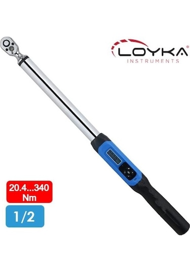 Loyka Awj4-0340 Cırcır Başlı Dijital Torkmetre Tork Anahtarı 340nm