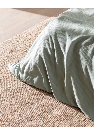 Madame Coco Rosalie Tek Kişilik %100 Pamuk Armürlü Nevresim Takımı - Haki Çok Renkli