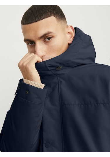 Suya Dayanıklı Kapüşonlu Parka- Champ Navy Blazer