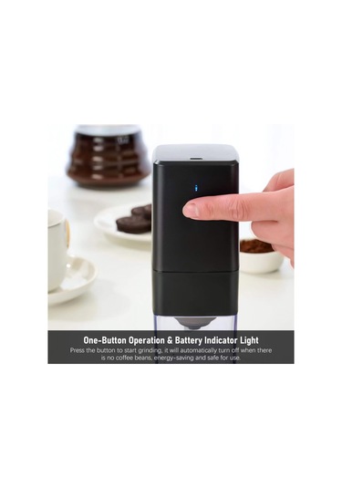 Padalink Usb Şarjlı Mini Kahve Değirmeni - Ayarlanabilir Ebatlı, Hızlı Öğütme, Dahili Pil, Taşınabilir Yeşil Yeşil