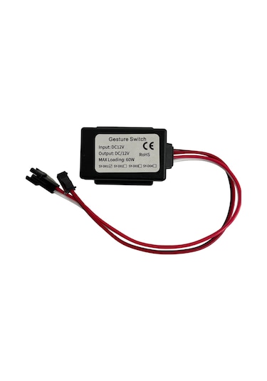 12 Volt 60 Watt El Hareket Algılama Sensörü Ayna Arkası Sensörü Banyo Aynası Sensörü Mobilya Sensörü Siyah