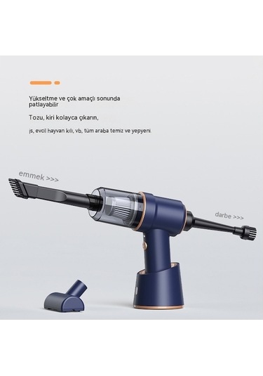 Maoyaya Akülü El Tipi 3 Ü 1 Arada Üfleme Emme Fonksiyonlu Araba Elektrikli Süpürgesi