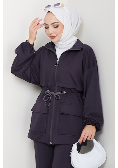 Kapak Cepli Oysho İkili Takım 1652 - Antrasit Antrasit