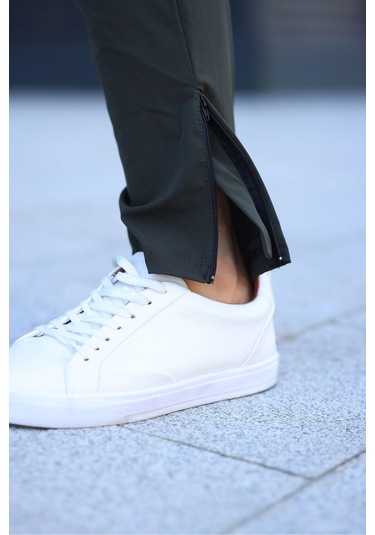 Erkek Haki Baggy Eşofman Altı Fermuarlı Paça Kaliteli Paraşüt Kumaş Haki Erkek Haki Baggy Eşofman Altı Fermuarlı Paça Kaliteli Paraşüt Kumaş Haki