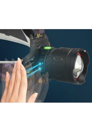 Wondernest 2025 Yükseltmesi Zoom Siyah Sensörlü Şarj Edilebilir Güçlü Far Siyah