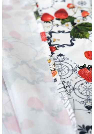 Sufre Sıvı Geçirmez Masa Örtüsü Sofra Bezi Sofra Örtüsü Piknik Örtüsü Çilek