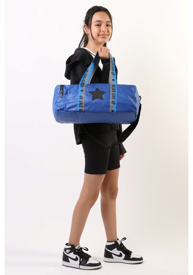 Erkek Çocuk Yıldız Baskılı Spor Çanta - Mavi