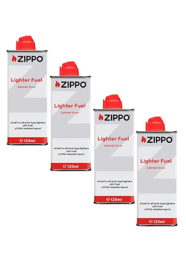 Zippo Çakmak İkmal Seti.4 Bidon Benzin Set4