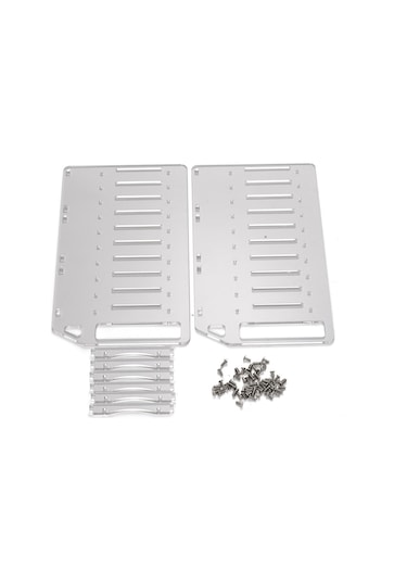 Mufunye Özelleştirilebilir 4-10 Yuvalı Akrilik Sabit Disk Konseyi, Hızlı Kurulum Ve Gelişmiş Soğutma İçin İdeal.