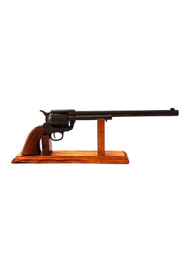Denix Dekoratif Siyah Cal.45 Peacemaker Revolver 12 İnc 46 Cm , Amerika 1873