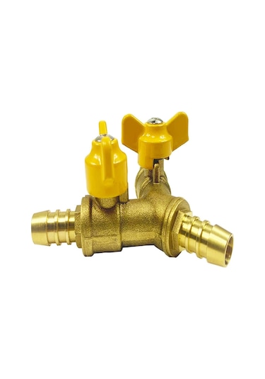 3/8" Hortum Küresel Vanası Y Şeklinde Pirinç Bağlantı Parçası 2 Yollu 3 Yollu Bağlantı Parçası 11 Mm Hortum İçin Diğer