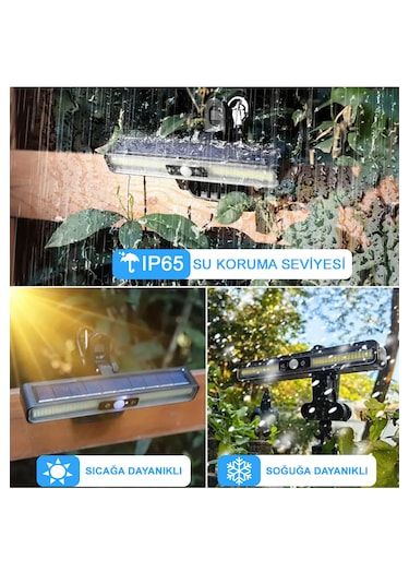 Greentech Güneş Enerjili Hareket Sensörlü Mandallı LED Aydınlatma / GT-SL29