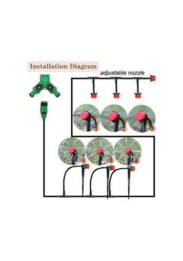 Trendooze Sulama Sulama Sulama Sistemi Otomatik Mikro Kitleri Hortumu Damlatıcılarla Damla Damla Bahçe Ayarlanabilir 25mdıy Mr
