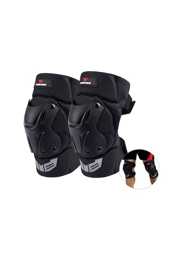 Yuntech01 Wosawe Motosiklet Dizlik Seti, Şok Emici Pe Kabuklu, Konforlu Ve Ayarlanabilir, Spor Aktiviteleri İçin İdeal. Çok Renkli