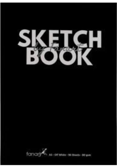 Fanart Academy Sketch Book Sert Kapak Eskiz Defteri 80 G A4 96 Ya