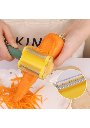 Tineke Meyve Sebze Soyacağı Kabuk Toplayıcı Pratik Jülien Soyuc Çok Renkli