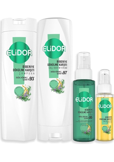 Elidor Biberiye Dökülme Karşıtı Saç Bakım Seti