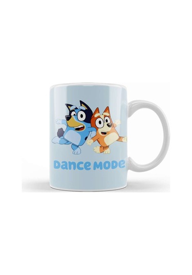 Dance Mode Bluey And Bingo Kupa Bardak Porselen Karışık