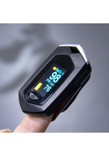 Sones Taşınabilir Pulsioximetro Parmak Spo2 Nabız Oksimetresi Siyah