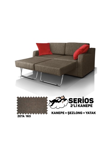 Serios Şezlonglu Yataklı Kanepe - Zeta 141