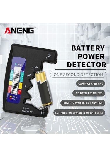 Dancemonkey Anahtarsız Pil Testi Cdn Aa Aaa Lcd Güç Endeksi Ekranı