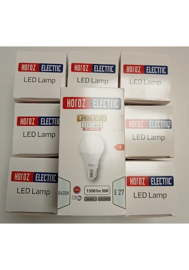 Horoz Ekola-15w Beyaz Led Ampul 10 Lu