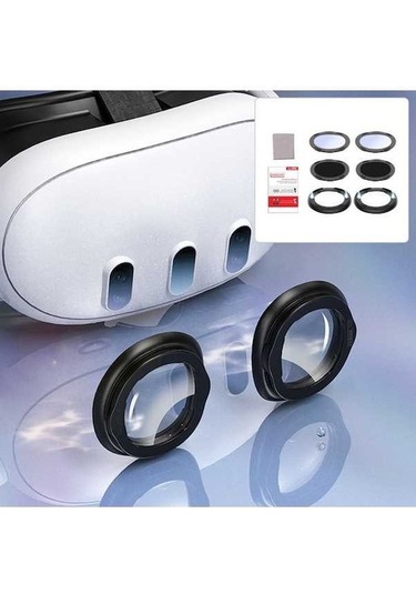 Tongxida Startrc Oyunları Meta Quest 3 Vr Gözlükler İçin Çizilmez Lens - Miyop 7.0-8.0, Astigmatizma 0.5-2.0 Mavi Işık Engell